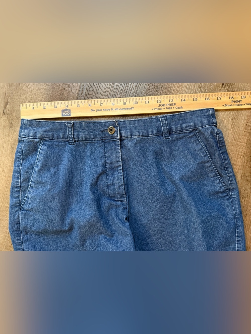 Kim Rogers Blue Denim Women's Shorts Size 12 - Picture 7 of 12